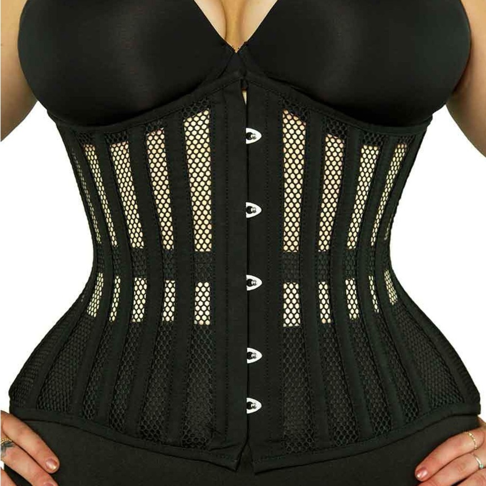 Mesh Hourglass Curve Waspie Underbust Corset : CS-201